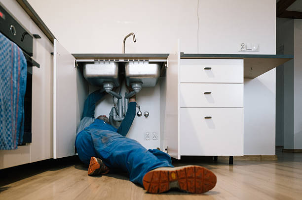 Professional Emergency Plumber technician working in Hartleton, PA